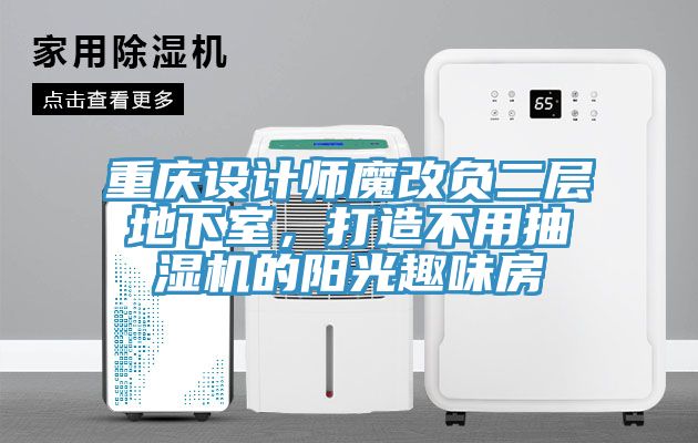 重慶設計師魔改負二層地下室，打造不用抽濕機的陽光趣味房