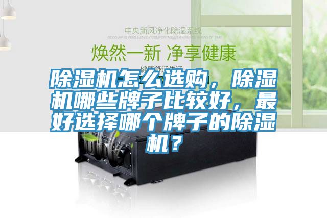 除濕機怎么選購，除濕機哪些牌子比較好，最好選擇哪個牌子的除濕機？