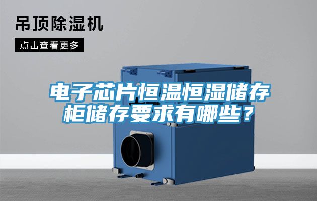 電子芯片恒溫恒濕儲(chǔ)存柜儲(chǔ)存要求有哪些？