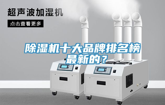 除濕機十大品牌排名榜 最新的？