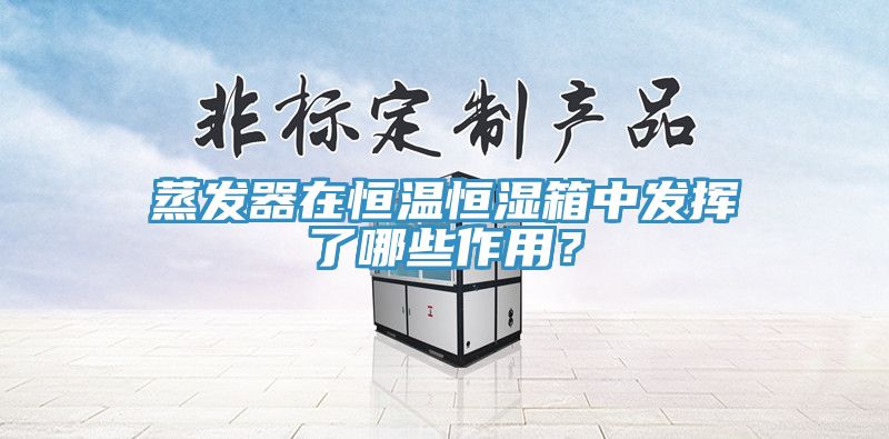 蒸發(fā)器在恒溫恒濕箱中發(fā)揮了哪些作用？