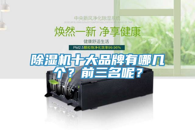 除濕機十大品牌有哪幾個？前三名呢？