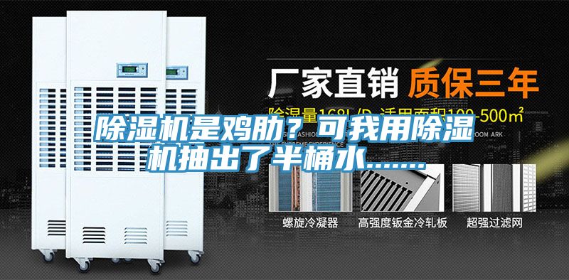 除濕機是雞肋？可我用除濕機抽出了半桶水.......