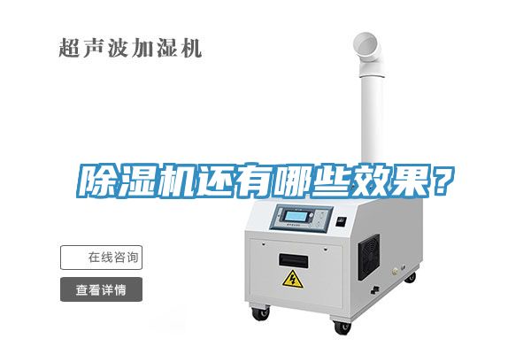 除濕機(jī)還有哪些效果？